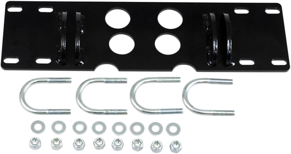 Moose Black Snow Plow Mounting Plate for 02-14 Arctic Cat Kawasaki Kymco