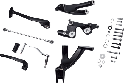 Drag Specialties Black Forward Control Kit for 2018-2023 Harley Softail FXLRST