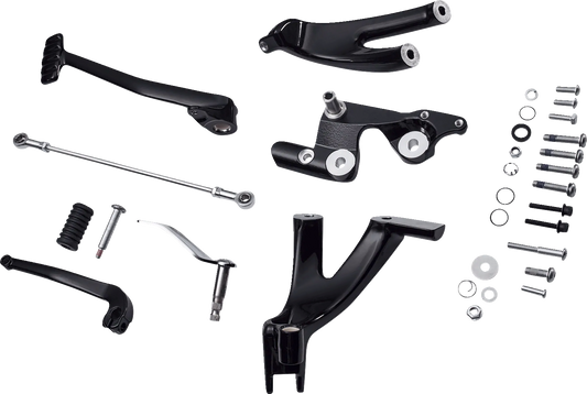 Drag Specialties Black Forward Control Kit for 2018-2023 Harley Softail FXLRST