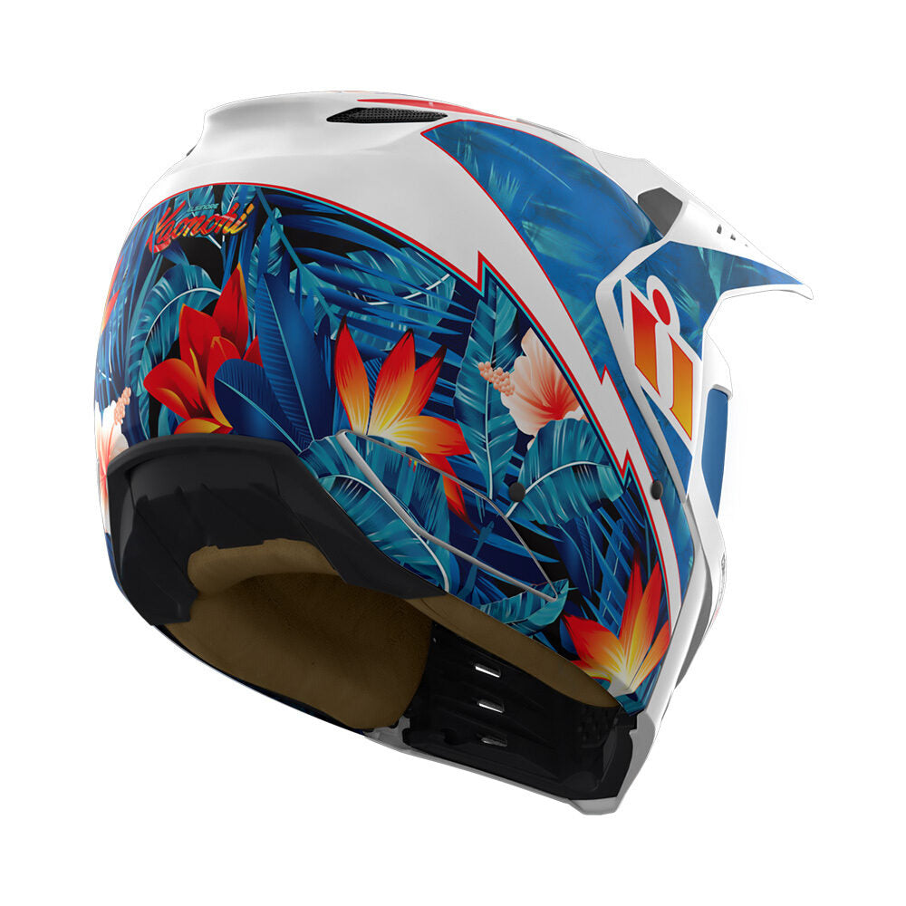 Icon Elsinore Kaonohi Blue Unisex Adult Modular Motorcycle Race Street Helmet