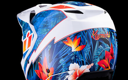 Icon Elsinore Kaonohi Blue Unisex Adult Modular Motorcycle Race Street Helmet
