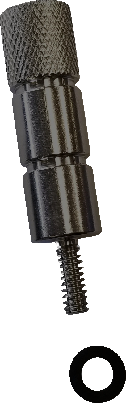 Rickrak Black 1/4-20 Stainless Steel EZ Extended Seat Bolt for Harley Models