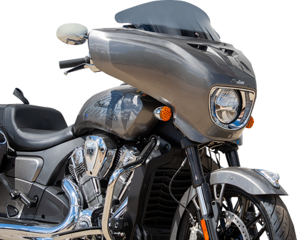 Klock Werks 9" Flare Dark Smoke Windshield for 2025-2026 Indian Powerplus Models