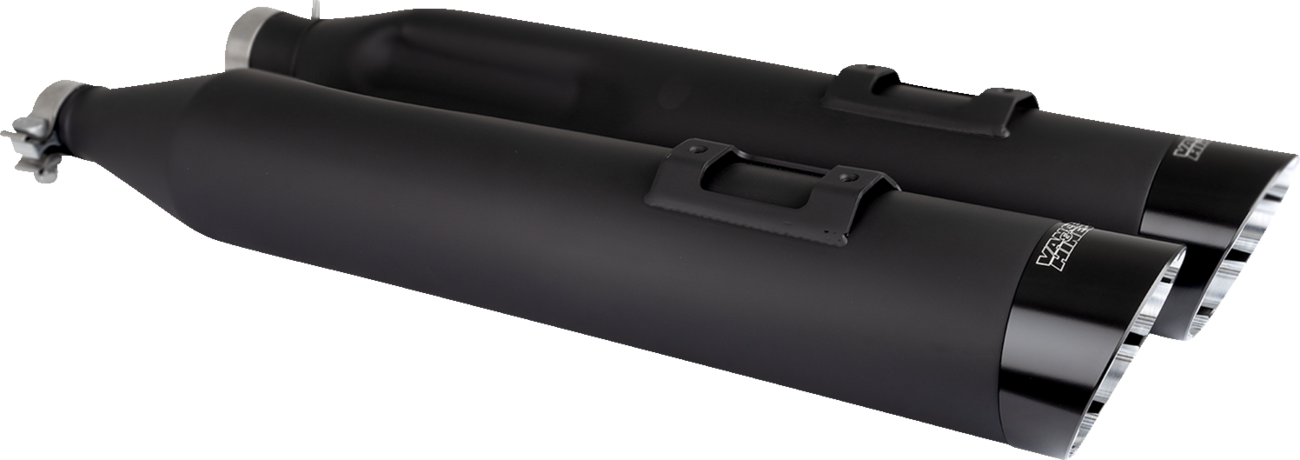Vance & Hines Razorback 450 Black Slip On Mufflers for 2017-2025 Harley Touring