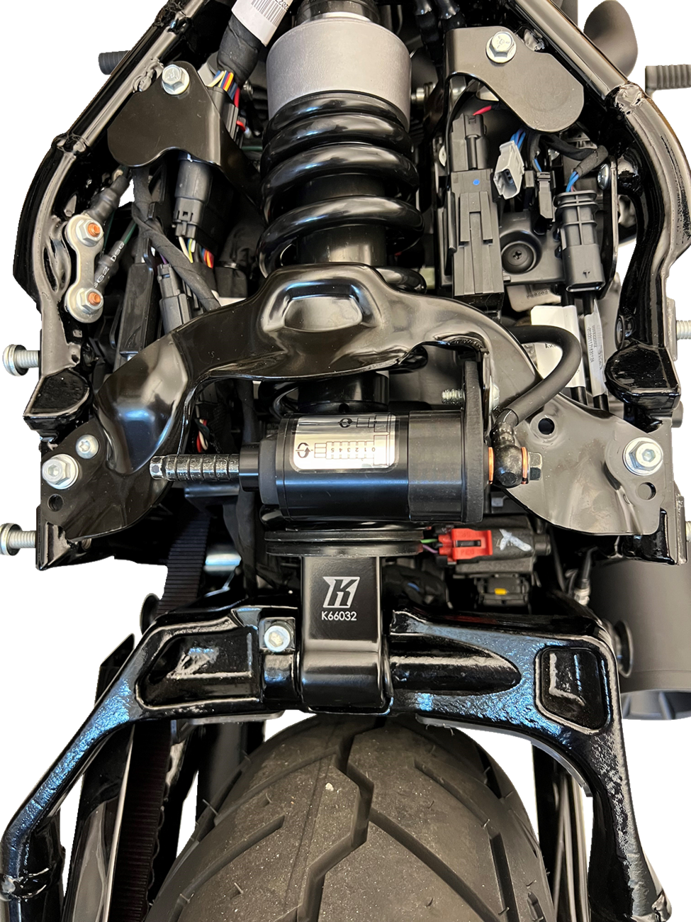 Kodlin USA Black Rear Shock Lift fits 2018-2024 Harley Softail Heritage Fat Bob