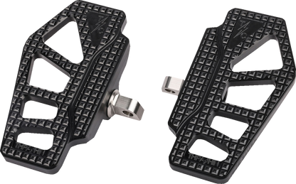 Thrashin Apex Mini Front/Rear Black Floorboards for 1957-2017 Harley Davidson