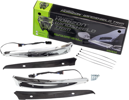 Ciro LED Horizon Turn Signal LED Windshield Trim 2015-2024 Harley Touring FLTRXS