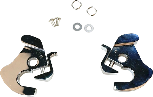 Drag Specialties Detachable Sissy Bar Sideplate Latch Kit for Harley Davidson
