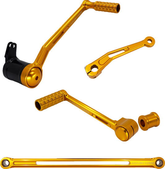 Arlen Ness Speedliner Gold Foot Controls for 1999-2022 Harley Touring  420-104