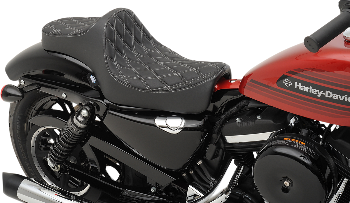 Drag Specialties Diamond Predator III Seat 2004-2022 Harley Davidson Sportster