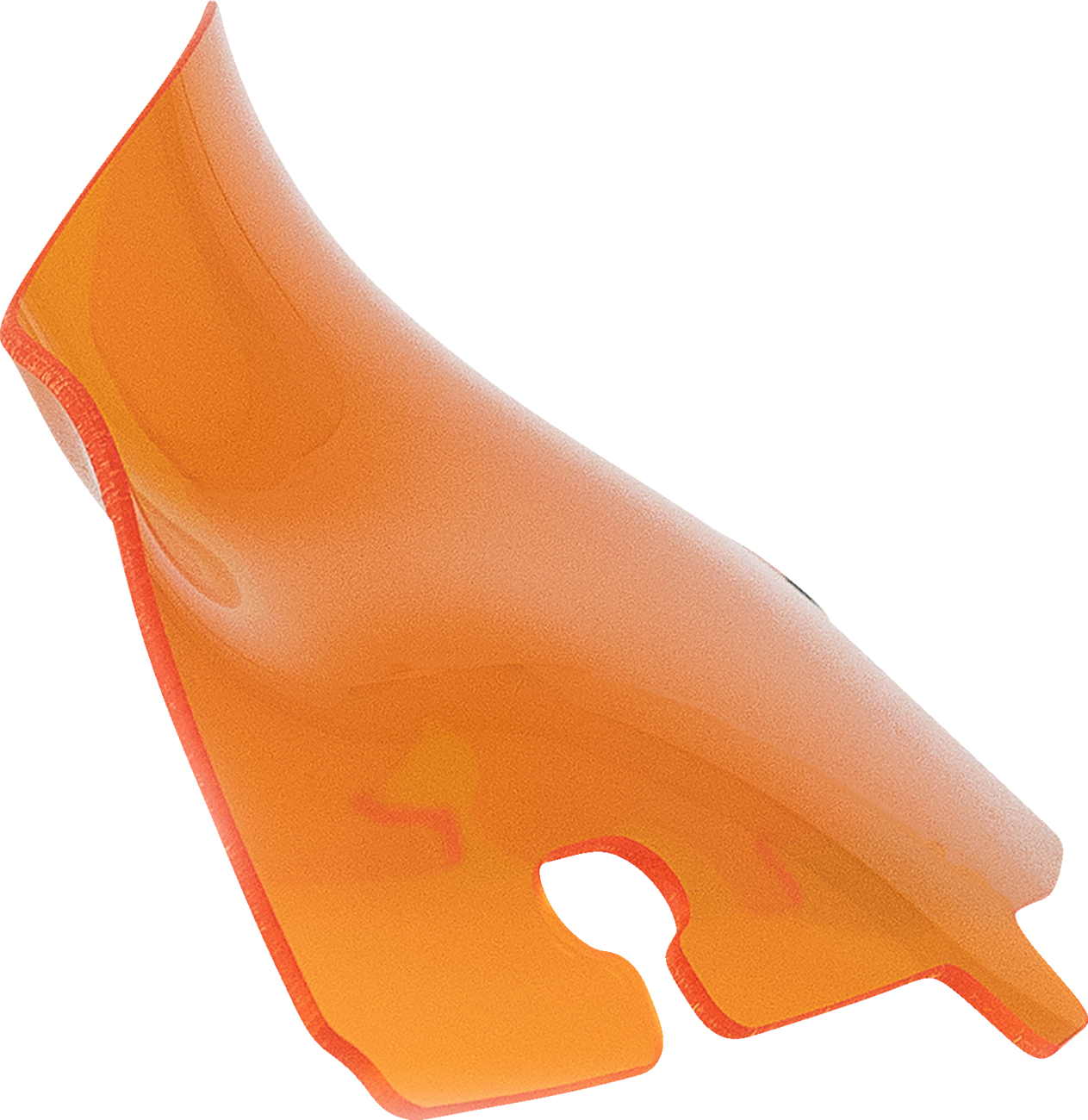 Klock Werks Kolor Flare 4" Orange Windshield fits 2014-2023 Harley Touring FLHT