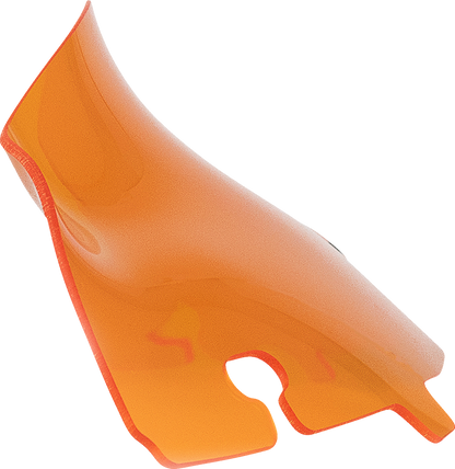 Klock Werks Kolor Flare 4" Orange Windshield fits 2014-2023 Harley Touring FLHT