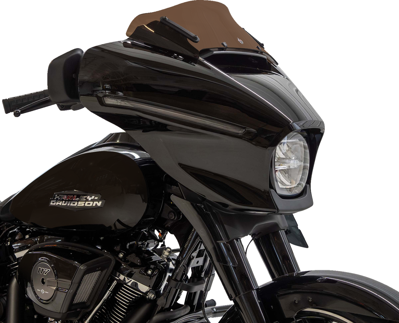Klock Werks Kolor Flare 6.5" Bronze Windshield fits 2023-25 Harley Street Glide