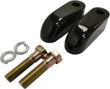 La Choppers Black 2" Pullback Handlebar Riser Extensions for Harley Davidson