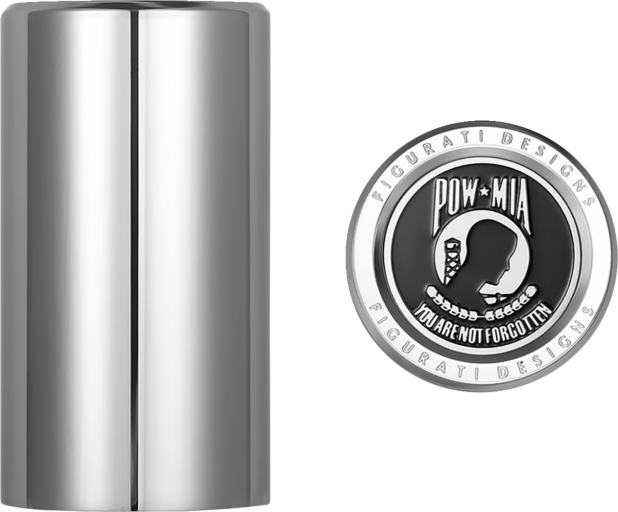 Figurati Designs POW-MIA Black Long Magnetic Docking Hardware Covers for Harley