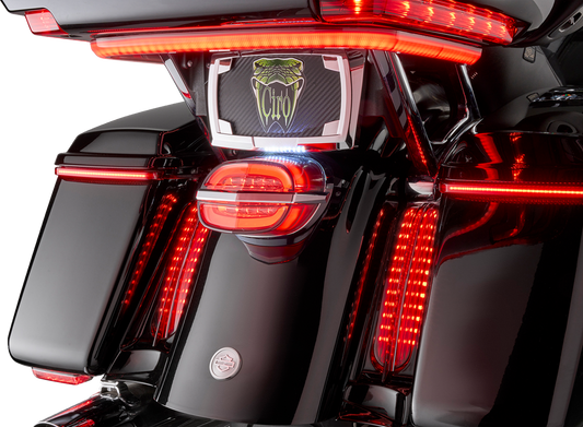 Ciro Armor Smoke Taillight w/ Lightstrike fits 1999-2024 Harley Touring Softail