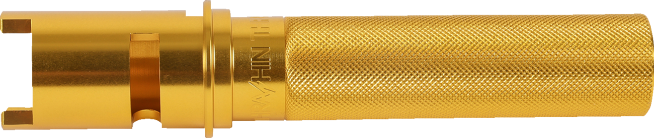 Thrashin Knurled Gold Gen 2 TBW 1" Throttle Tube for 2023-2024 Harley Touring