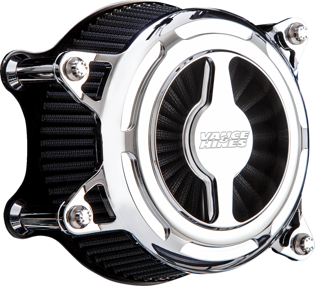 Vance & Hines VO2 Blade Chrome Air Filter Cleaner fits 2008-2017 Harley Twin Cam