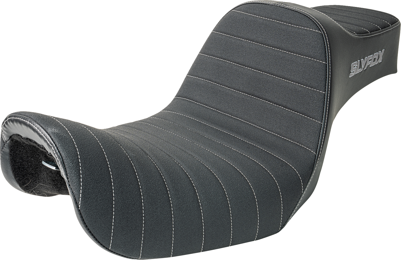 Slyfox Highnoon Classic Stitch Seat for 2012-16 Harley Low Rider Street Bob Dyna