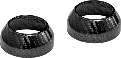 Saddlemen 39MM Carbon Fiber Gloss Fork Covers fits 1988-22 Harley Sportster Dyna