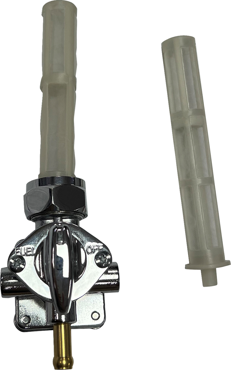 Drag Specialties Chrome Downward Vacuum Petcock Fuel Valve for Harley Davidson