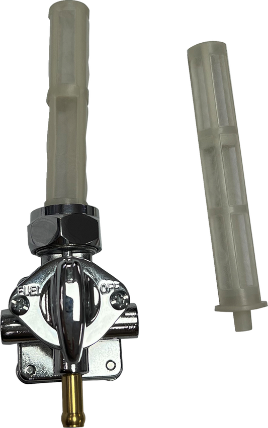 Drag Specialties Chrome Downward Vacuum Petcock Fuel Valve for Harley Davidson