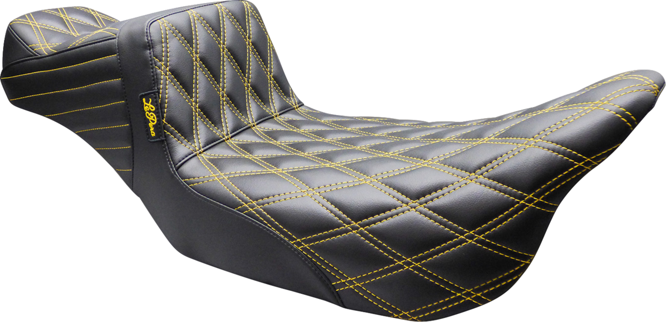 Le Pera Tailwhip Daddy Long Legs Gold Diamond Seat fits 2008-2025 Harley Touring