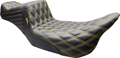 Le Pera Tailwhip Daddy Long Legs Gold Diamond Seat fits 2008-2025 Harley Touring