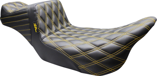 Le Pera Tailwhip Daddy Long Legs Gold Diamond Seat fits 2008-2025 Harley Touring