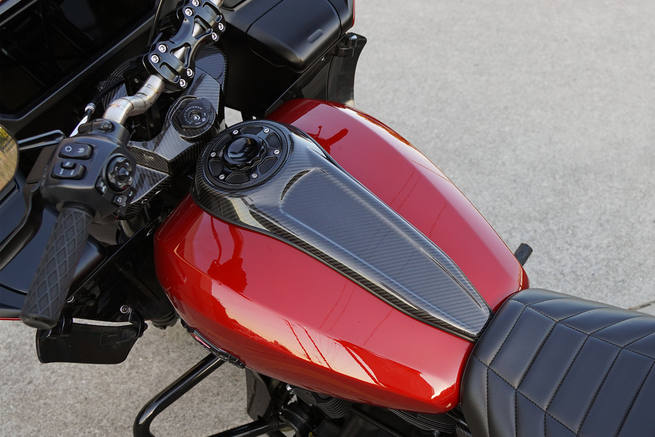Arlen Ness Carbon Fiber Tank Dash Panel fits 2023-2026 Harley Street Road Glide