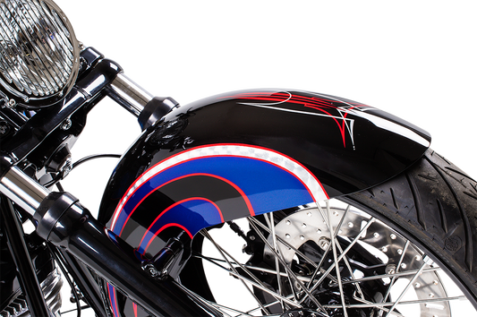 Russ Wernimont Flat Back Front Fender for 21" Wheel 2014-2021 Harley Touring