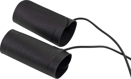 Koso Universal Black 12V-Powered Heated Rubber Handlebar Grip Wraps AX210001