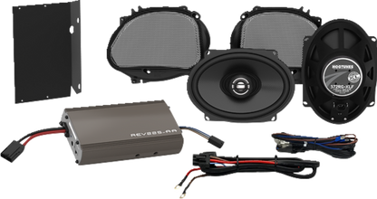 Hogtunes XL Series 225W Front Speaker Amplifier Kit 1998-2013 Harley Road Glide