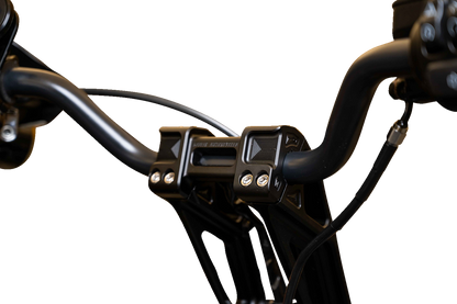 Kodlin Fastback Black 10" Straight Motorcycle Handlebar Risers for Harley K55127