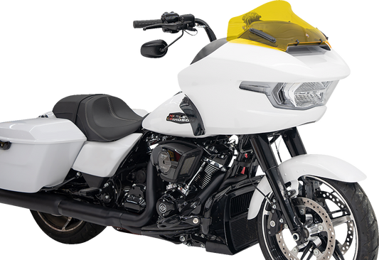 Klock Werks Kolor Flare 10" Yellow Windshield for 2023-25 Harley Road Glide FLTR