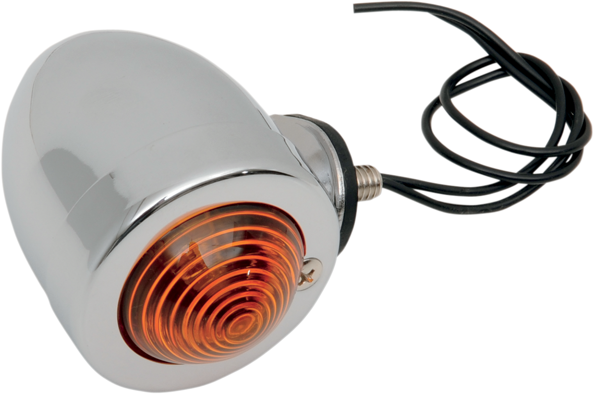 Drag Specialties Bullet Amber Lens Dual Filament Motorcycle Maker Light Harley