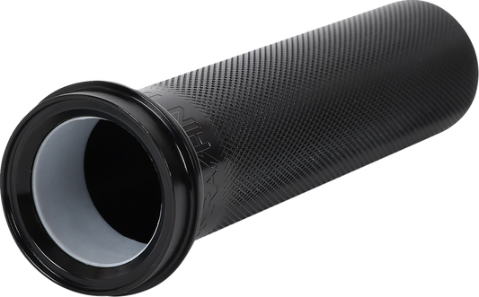 Thrashin Knurled 1" Black TBW Throttle Tube for 2008-2025 Harley Touring Softail