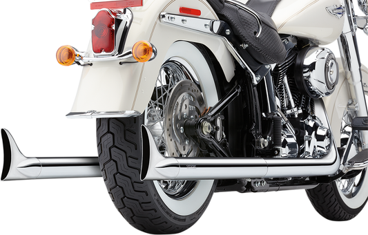 Cobra 2-2 Bad Hombre Fishtail Duals Exhaust 12-17 Harley Softail FLS FLSTNI