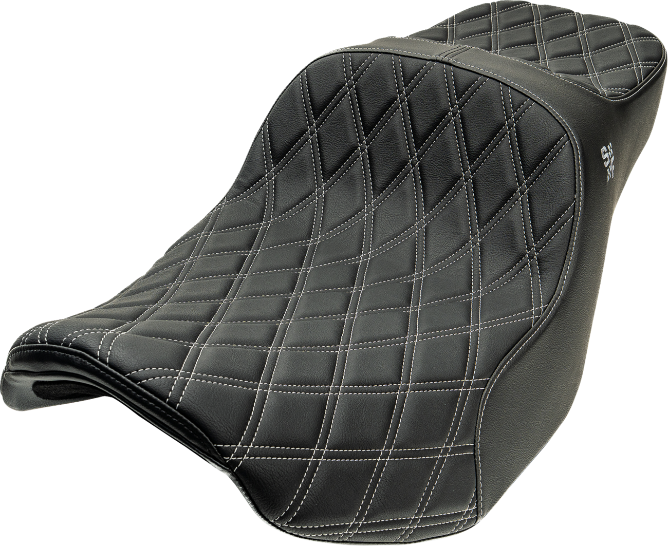 Slyfox Chariot Silver Diamond Stitch Seat for 2023-2026 Harley Road Street Glide