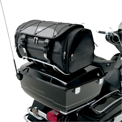 Saddlemen Deluxe Rear Universal Motorcycle Tour Pak Rack Luggage Bag Harley