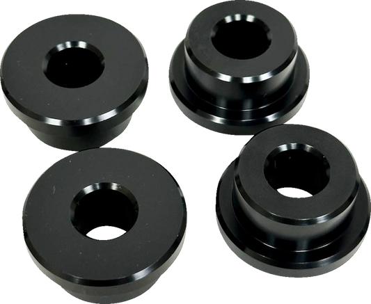 Pro One Solid Black Aluminum Riser Bushing Kit for 1984-2017 Harley Davidson