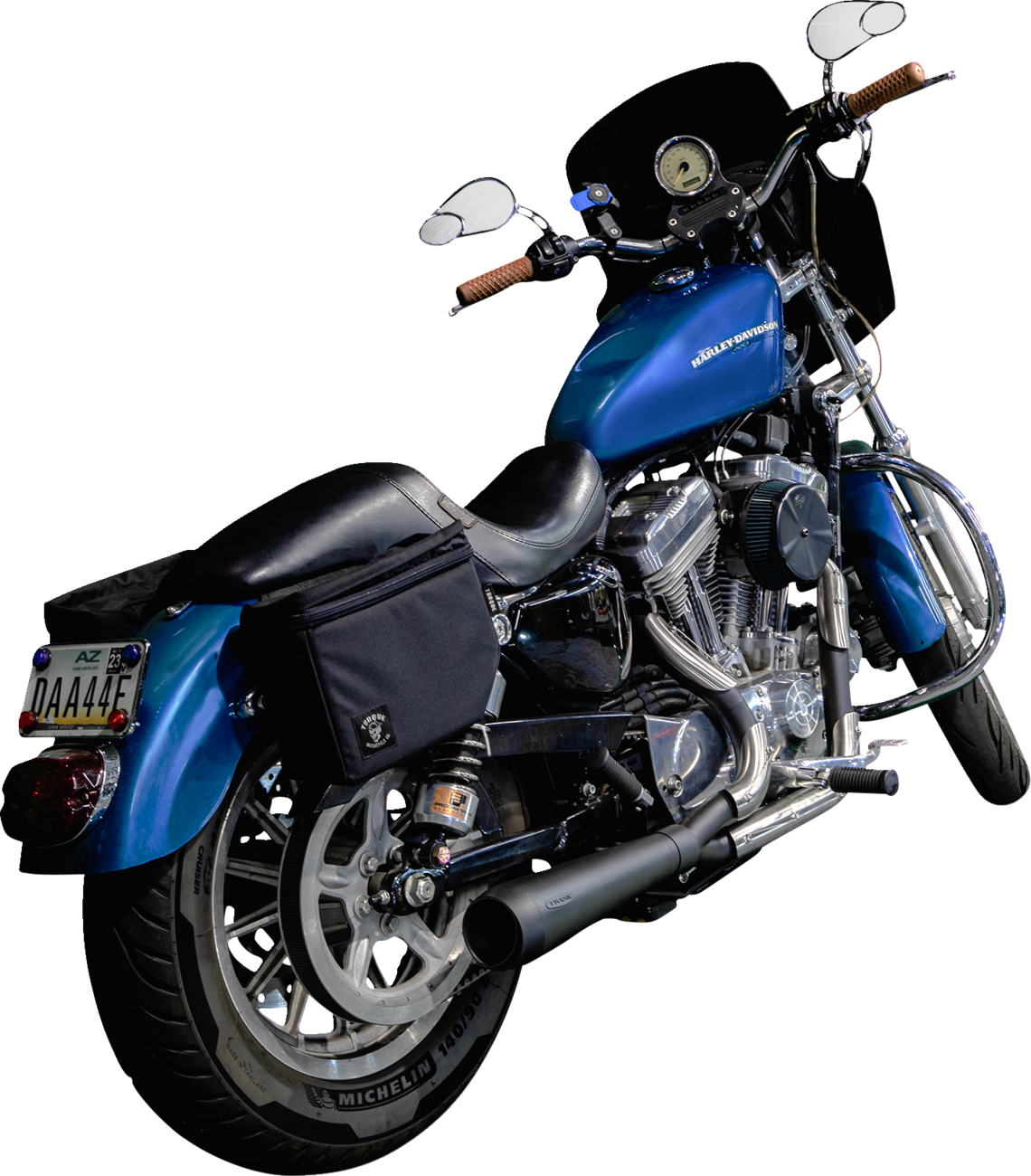 Trask Assault 2-1 Black Exhaust System fits 2004-2022 Harley Sportster 883 1200