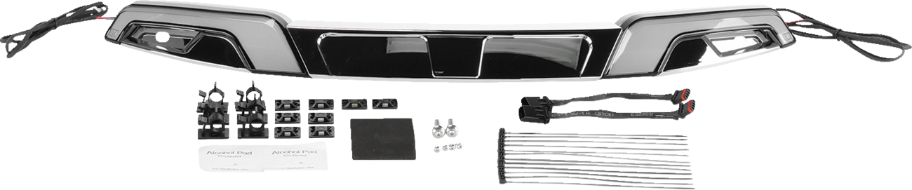 Kuryakyn Tracer LED Chrome Windshield Trim Lights for 2014-2023 Harley Touring
