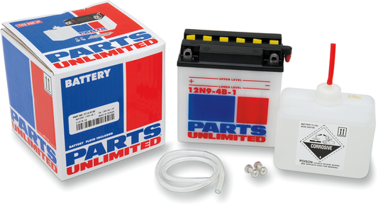 Parts Unlimited Conventional Motorcycle 12 Volt Battery 65-82 Honda Kawasaki