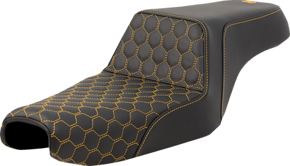 Saddlemen Step Up Gold Honeycomb Gel Seat for 2004-2022 Harley Sportster