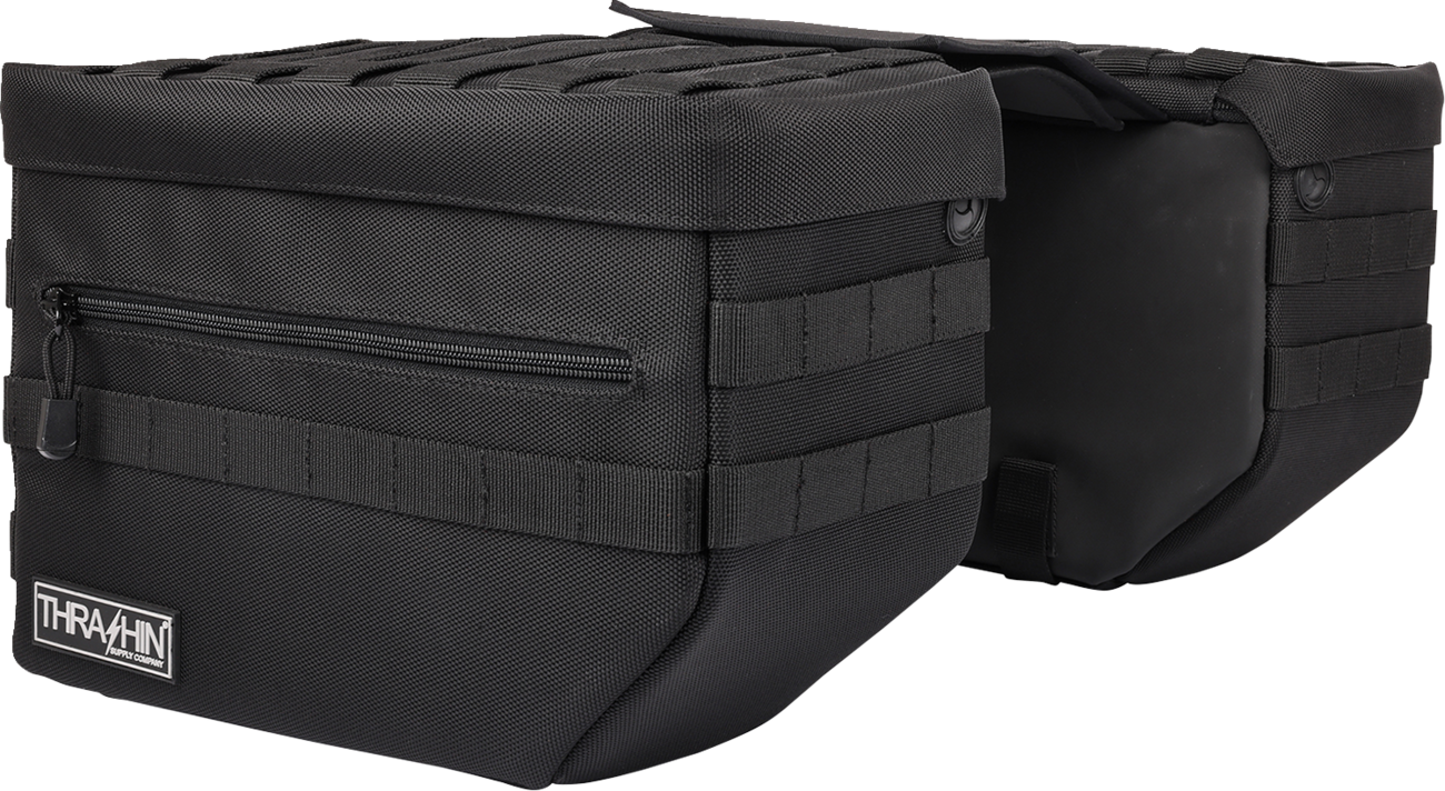 Thrashin Escape Storage Saddlebags for 1982-2023 Harley Softail Dyna TSB-0007
