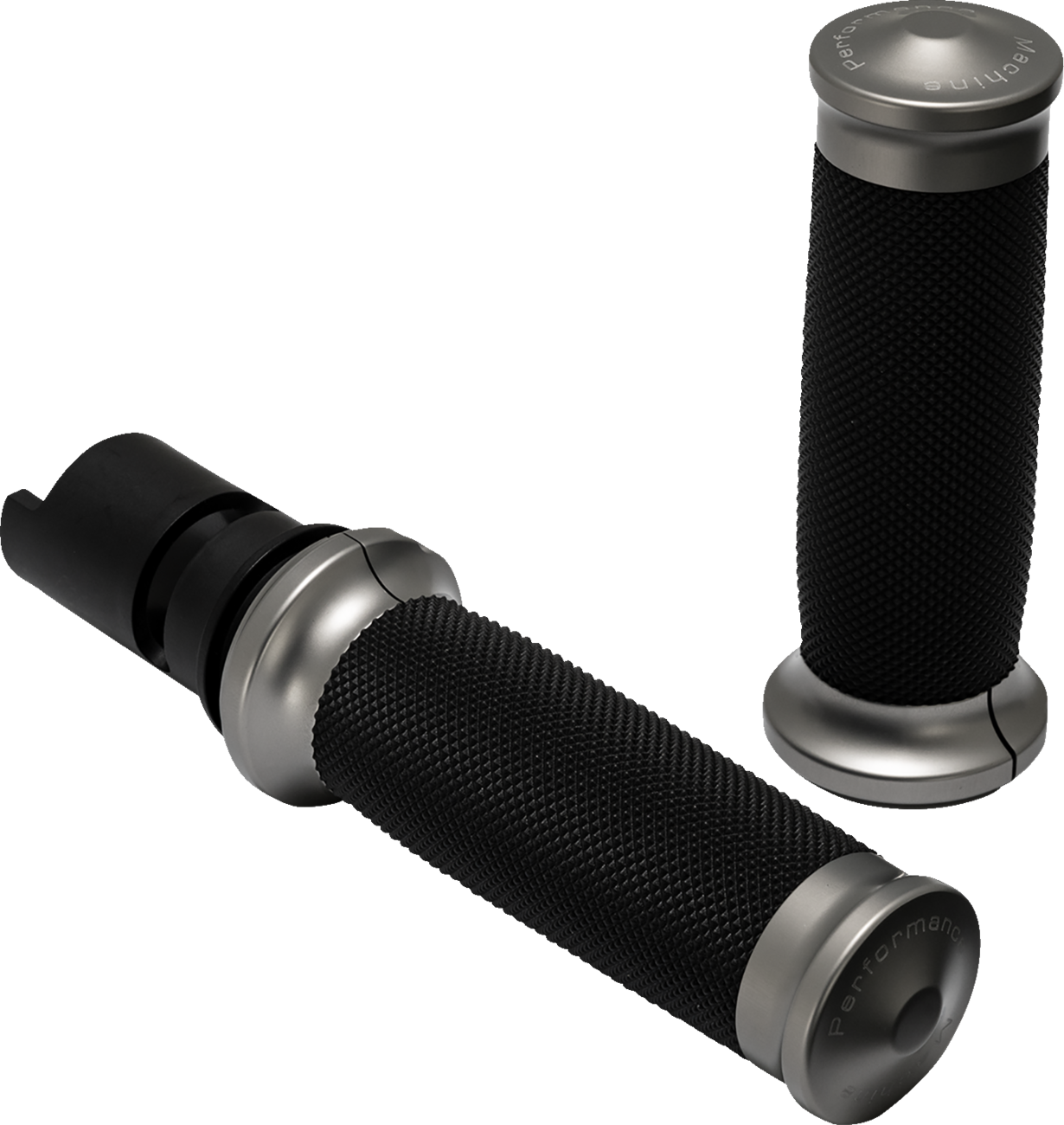 Performance Machine Contour Gray Hand Grips for 2023-2025 Harley Touring Softail