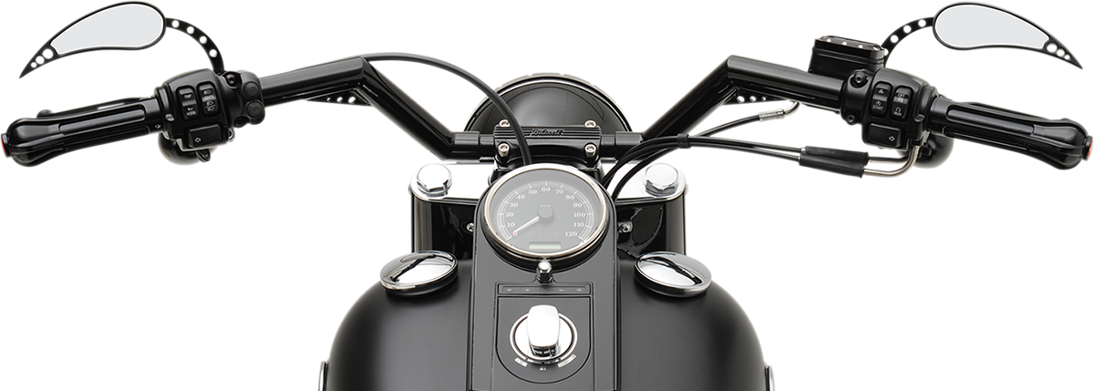 Trask V-Line 1-1/4" Black Standard Handlebar for 1986-20 Harley Dyna Softail XL