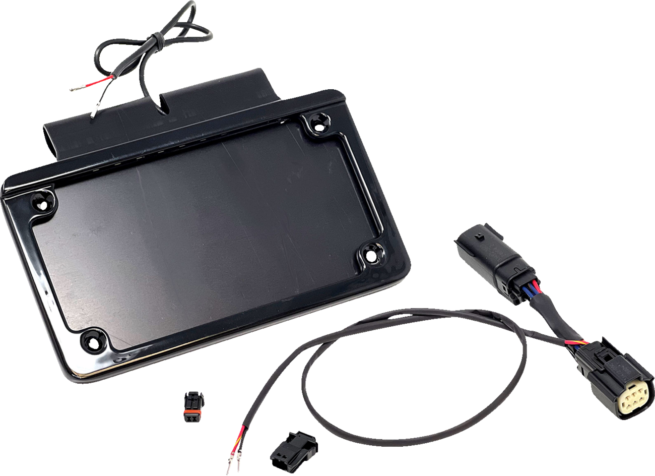 Namz Saddlebag Illuminated License Plate Holder Frame for 2014-24 Harley Touring