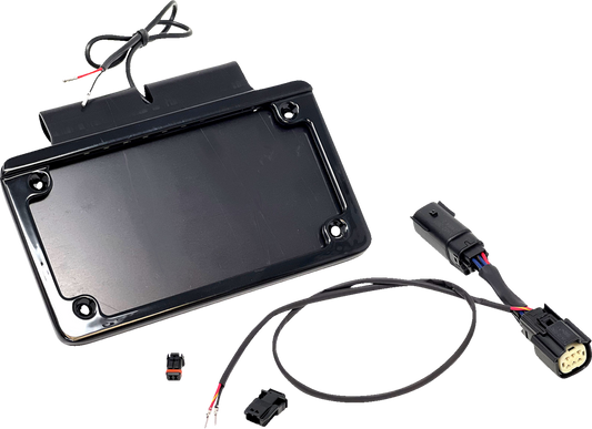 Namz Saddlebag Illuminated License Plate Holder Frame for 2014-24 Harley Touring